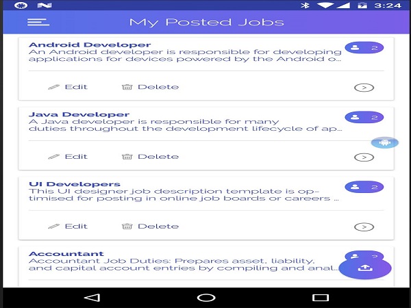 Job Portal Application ( Android )